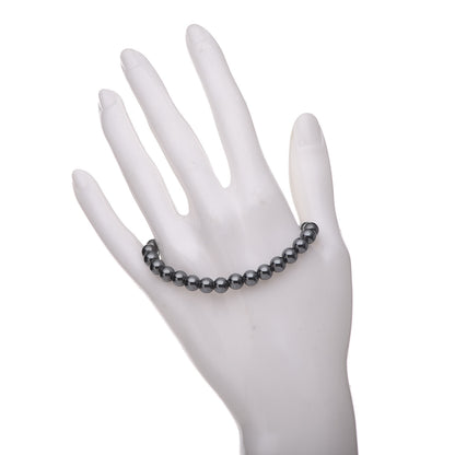 David Yurman Sterling Silver Hematite 6mm Spiritual Beads Bracelet 2 of 4