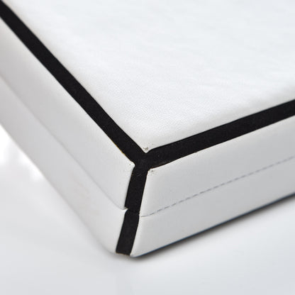 Chanel Lambskin Minaudiere Essential Frame Clutch White 13 of 14