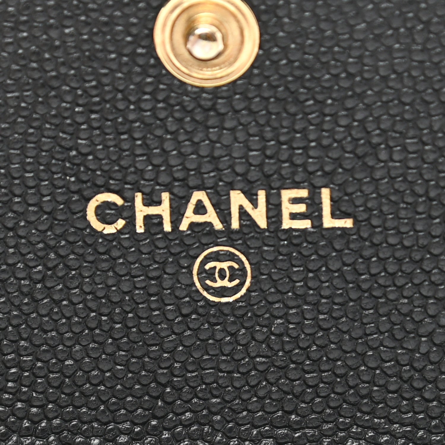 Chanel Caviar Quilted Large Boy Gusset Flap Wallet Black 6 of 9