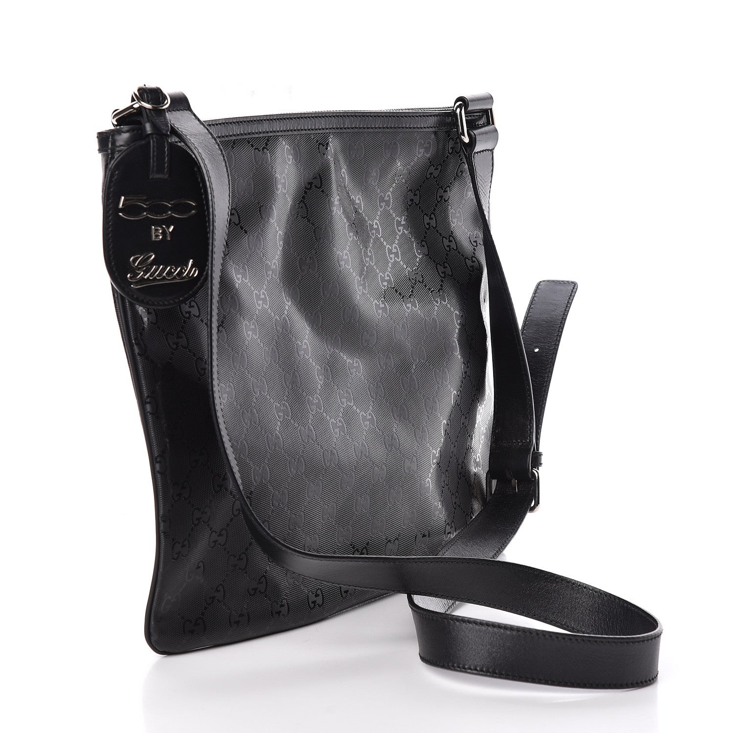 Gucci Imprime Monogram Web Medium 500 by Gucci Flat Messenger Bag Black 3 of 11