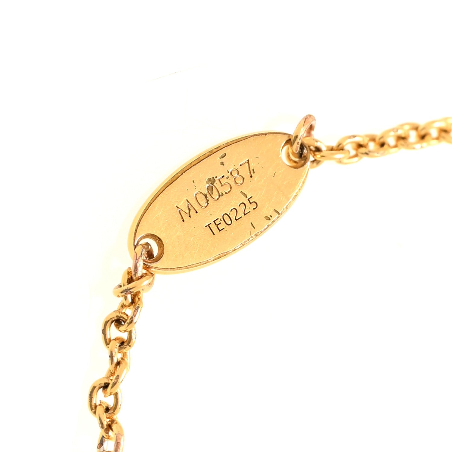 Louis Vuitton Metal Crystal LV Iconic Bracelet Gold 5 of 6