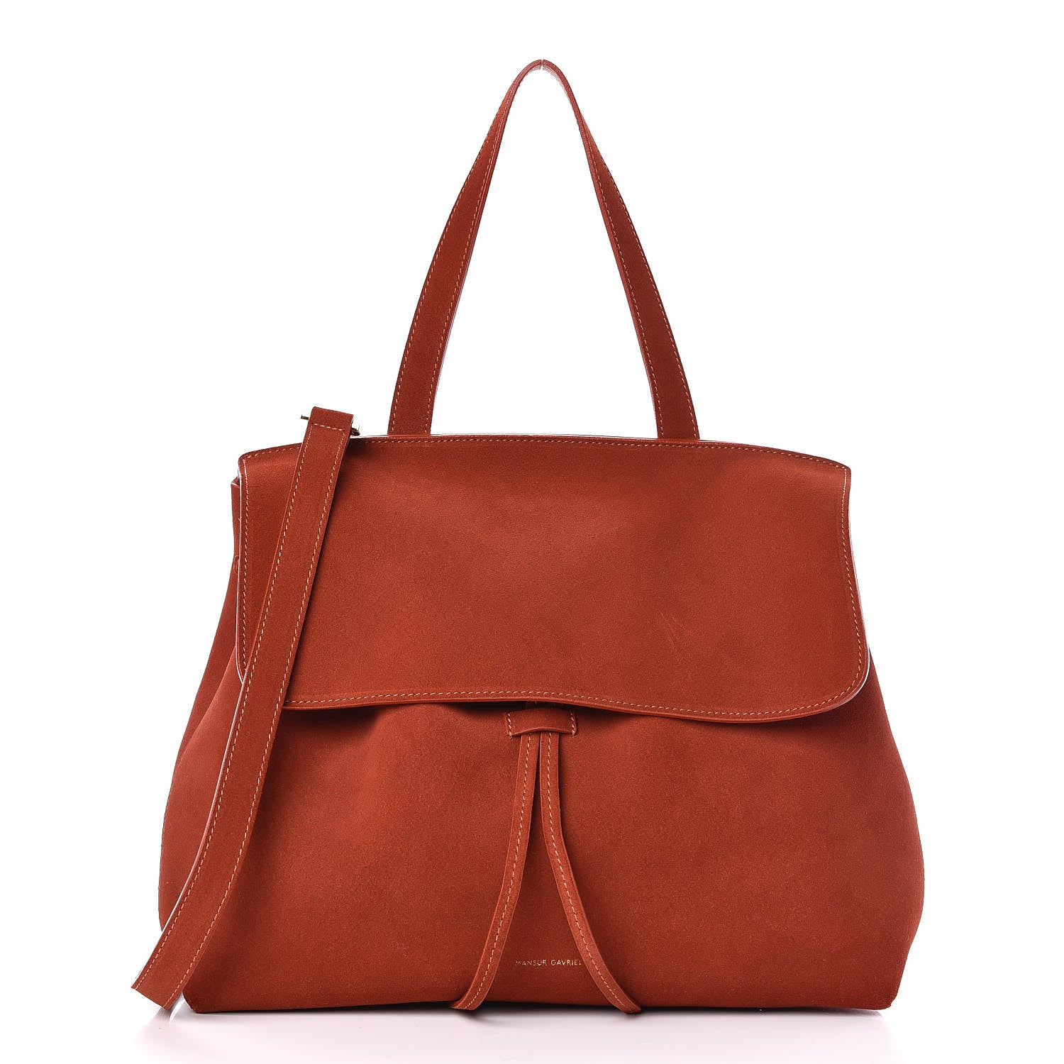 Mansur Gavriel Suede Mini Lady Bag Brick 1 of 9