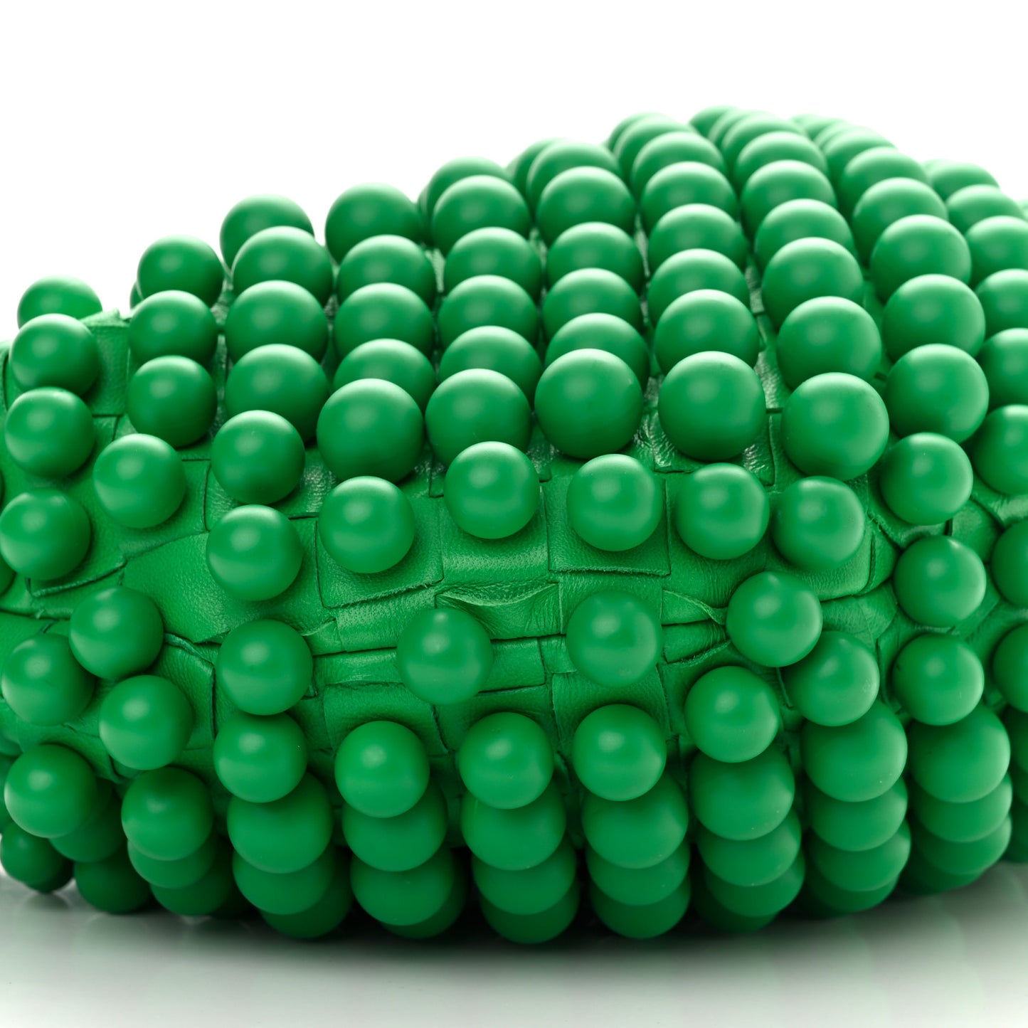 Nappa Studded Intrecciato Mini Jodie Parakeet