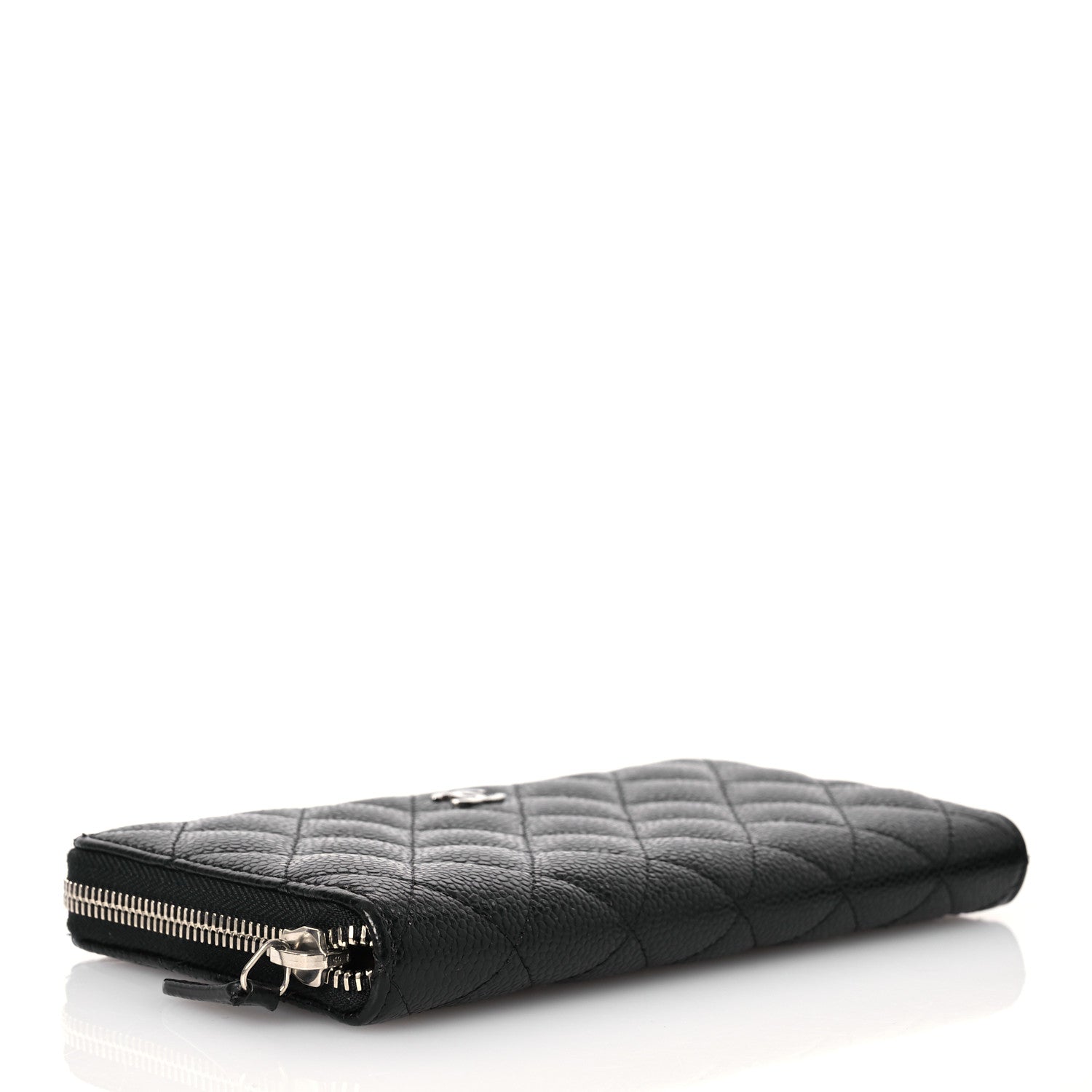 Chanel Caviar Quilted Large Gusset Zip Around Wallet Black 4 of 17