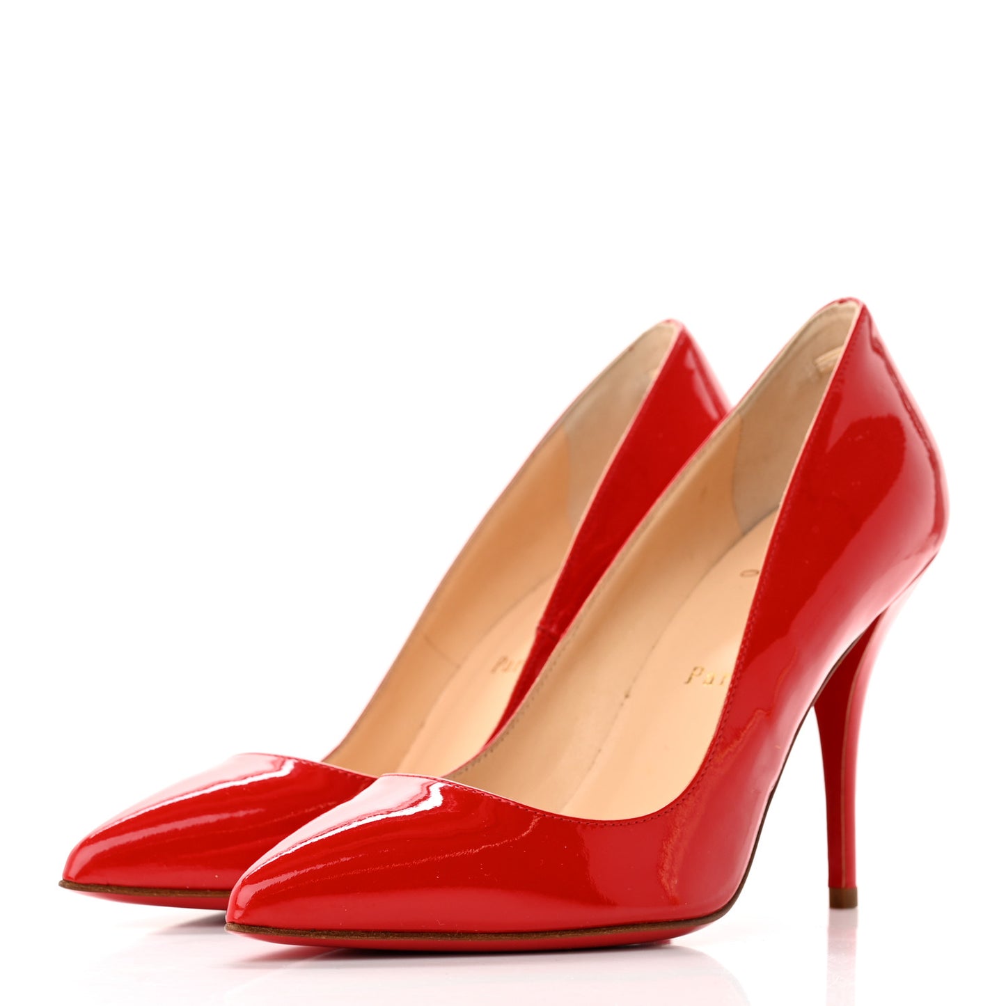 Patent Batignolles 100 Pumps 36 Rouge Lipstick