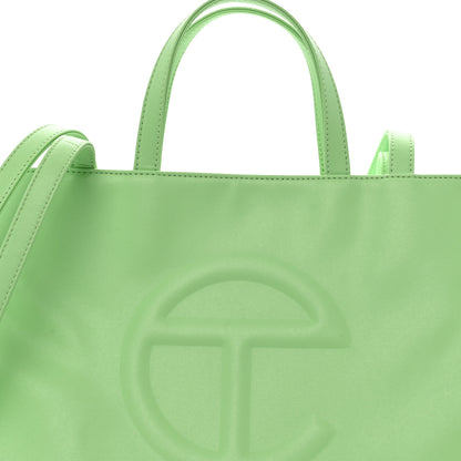 Telfar Vegan Leather Medium Shopping Bag Double Mint 8 of 11
