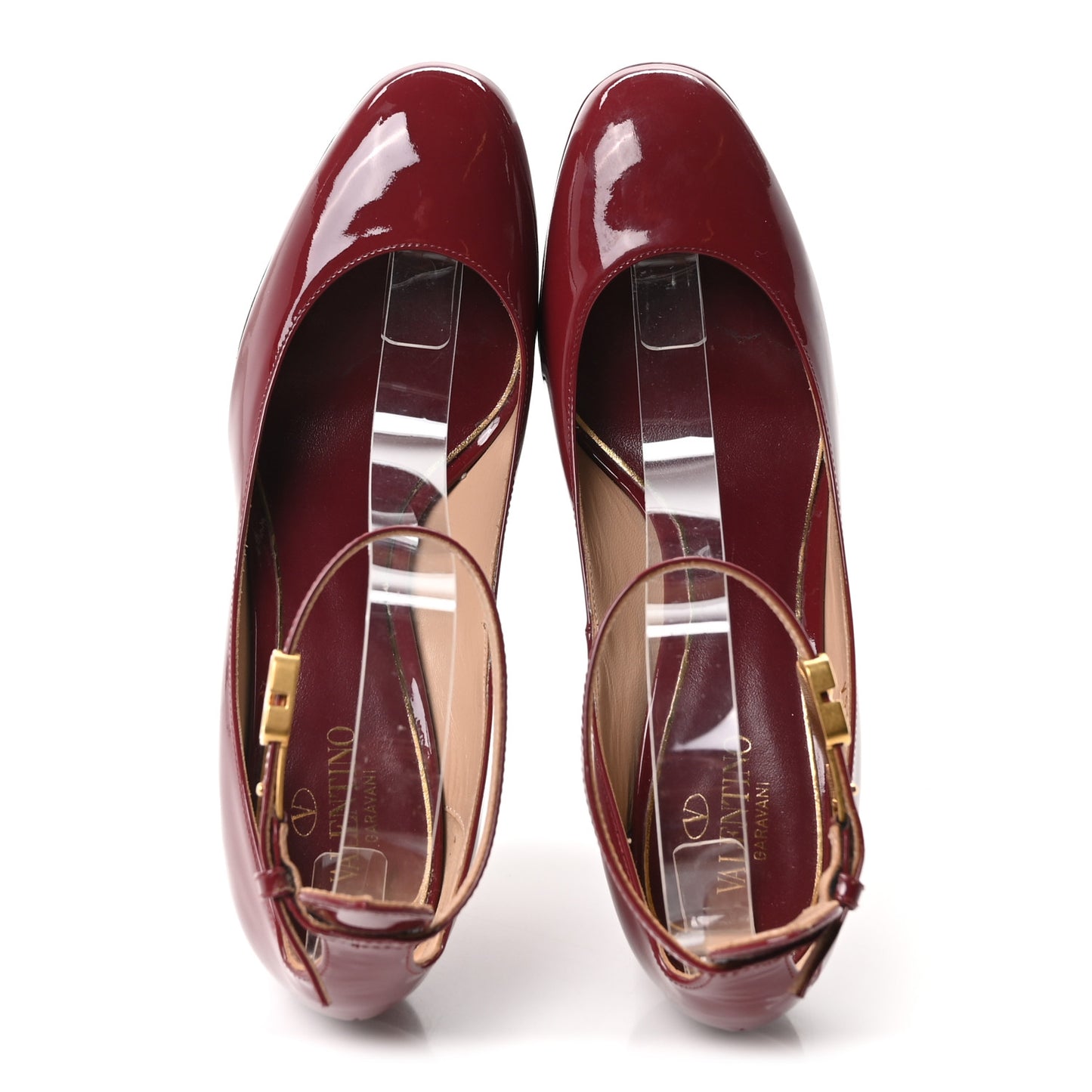 Patent Tan-Go 55/155mm Platform Sandals 38 Burgundy