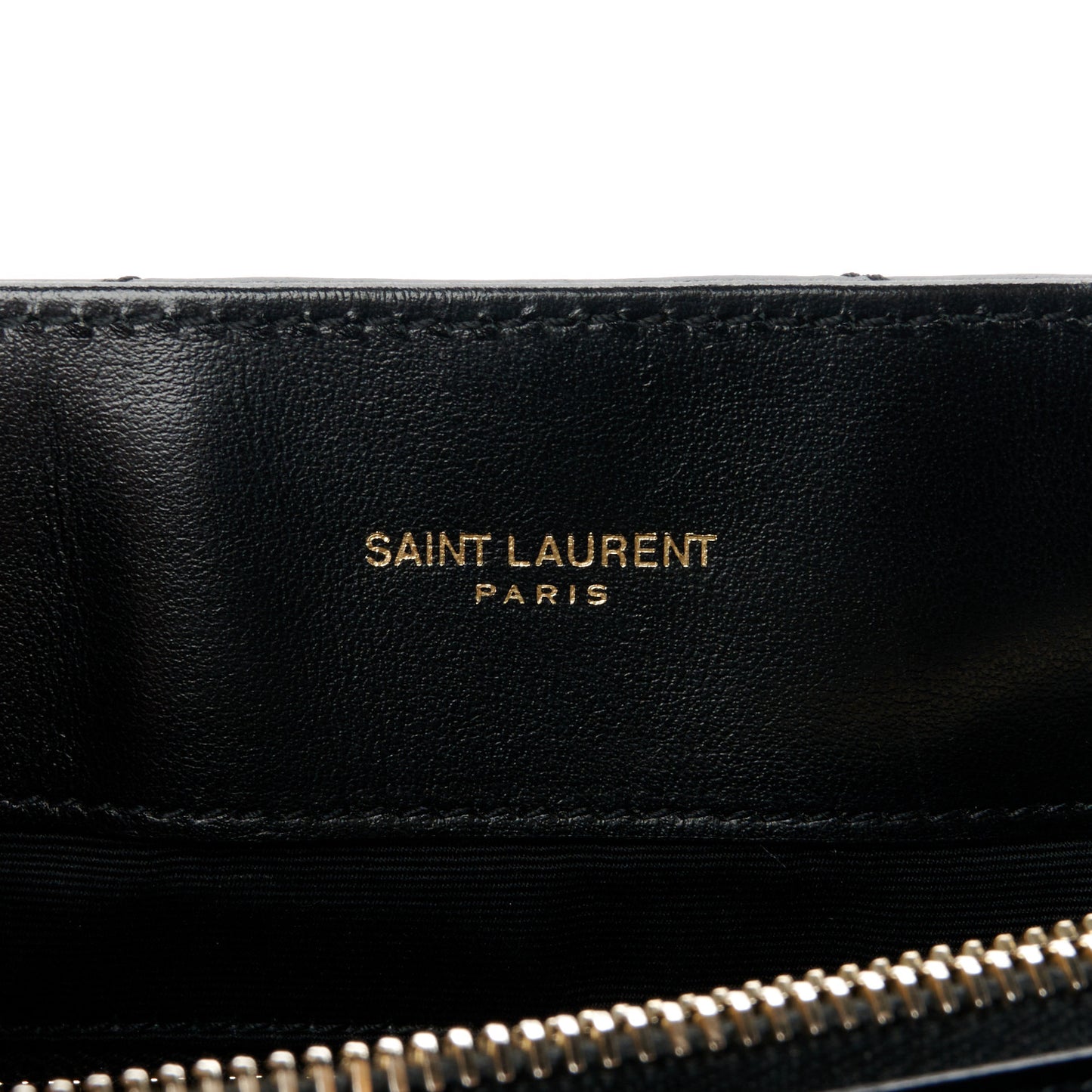Calfskin Y Quilted Monogram Large Loulou Chain Satchel Black