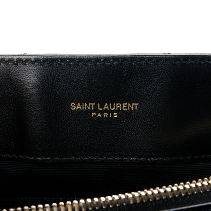 Saint Laurent Calfskin Y Quilted Monogram Large Loulou Chain Satchel Black 6 of 11
