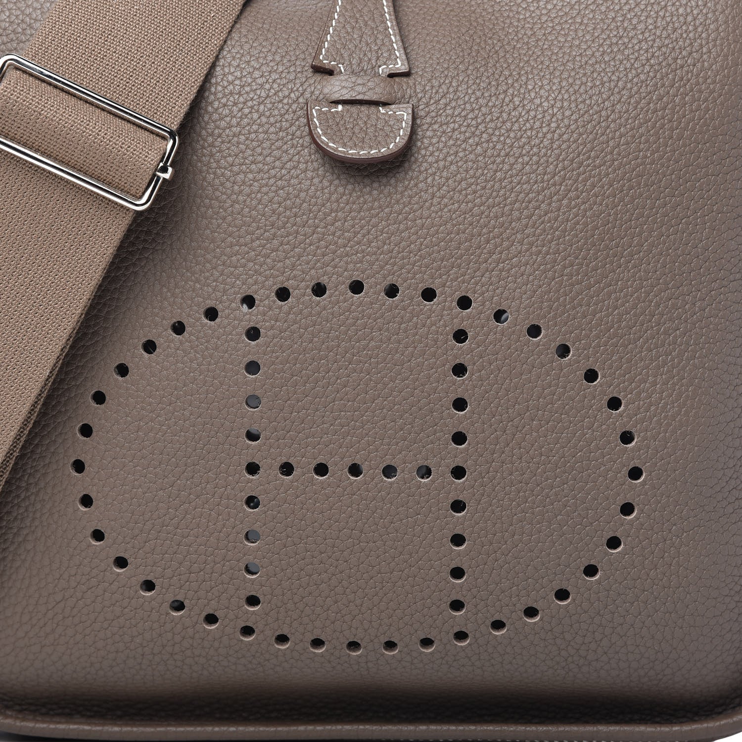 Hermes Taurillon Clemence Evelyne III PM Etoupe 10 of 10