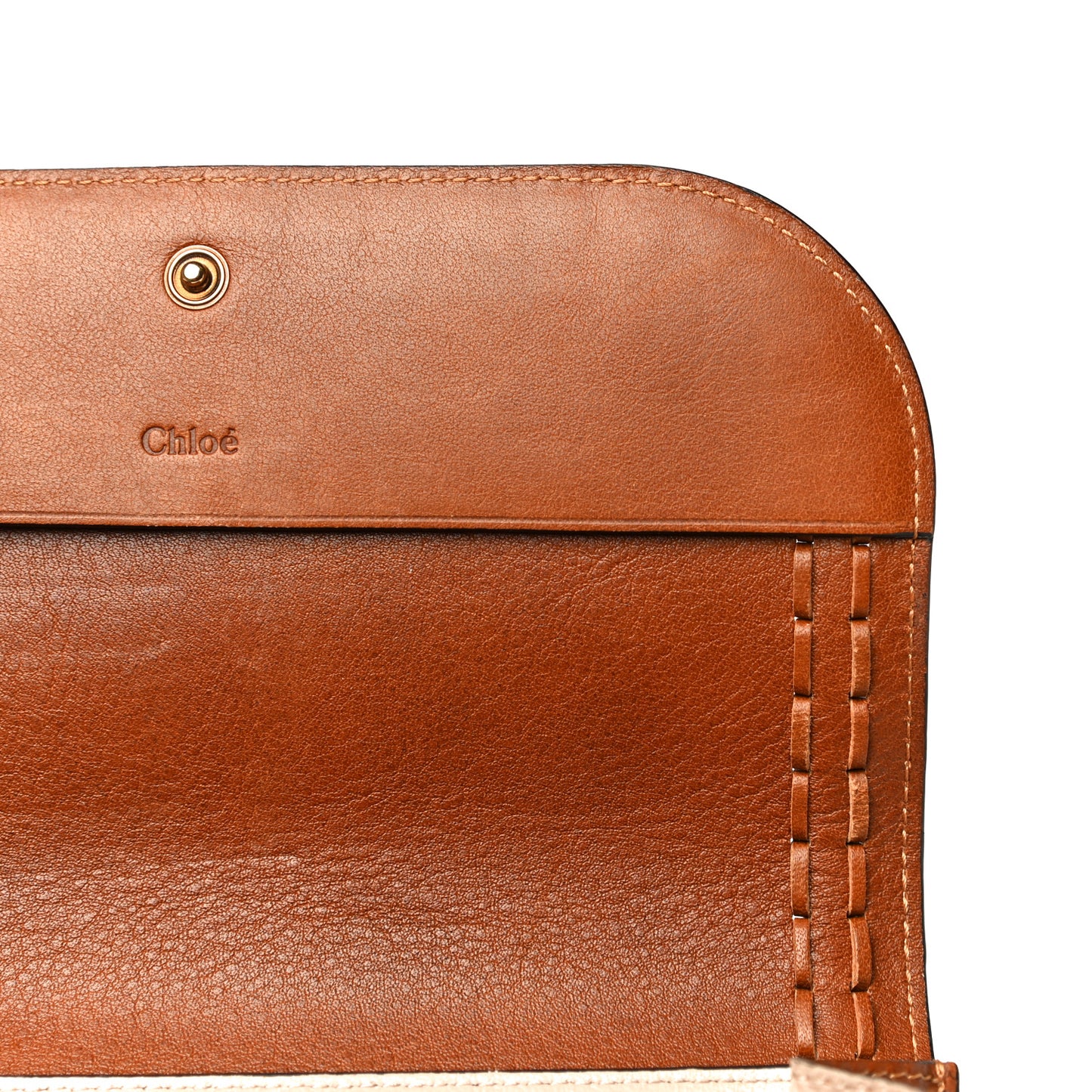 Calfskin Hudson Long Wallet Caramel