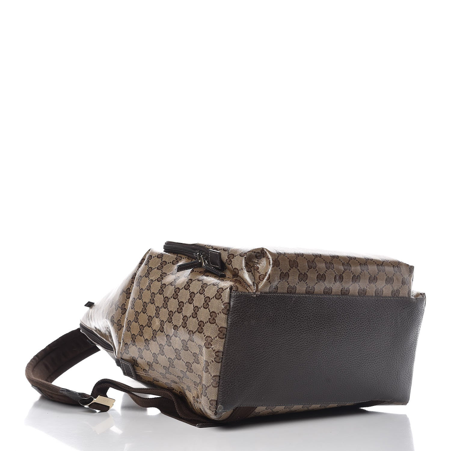 Gucci Crystal Monogram Backpack Dark Brown 4 of 15
