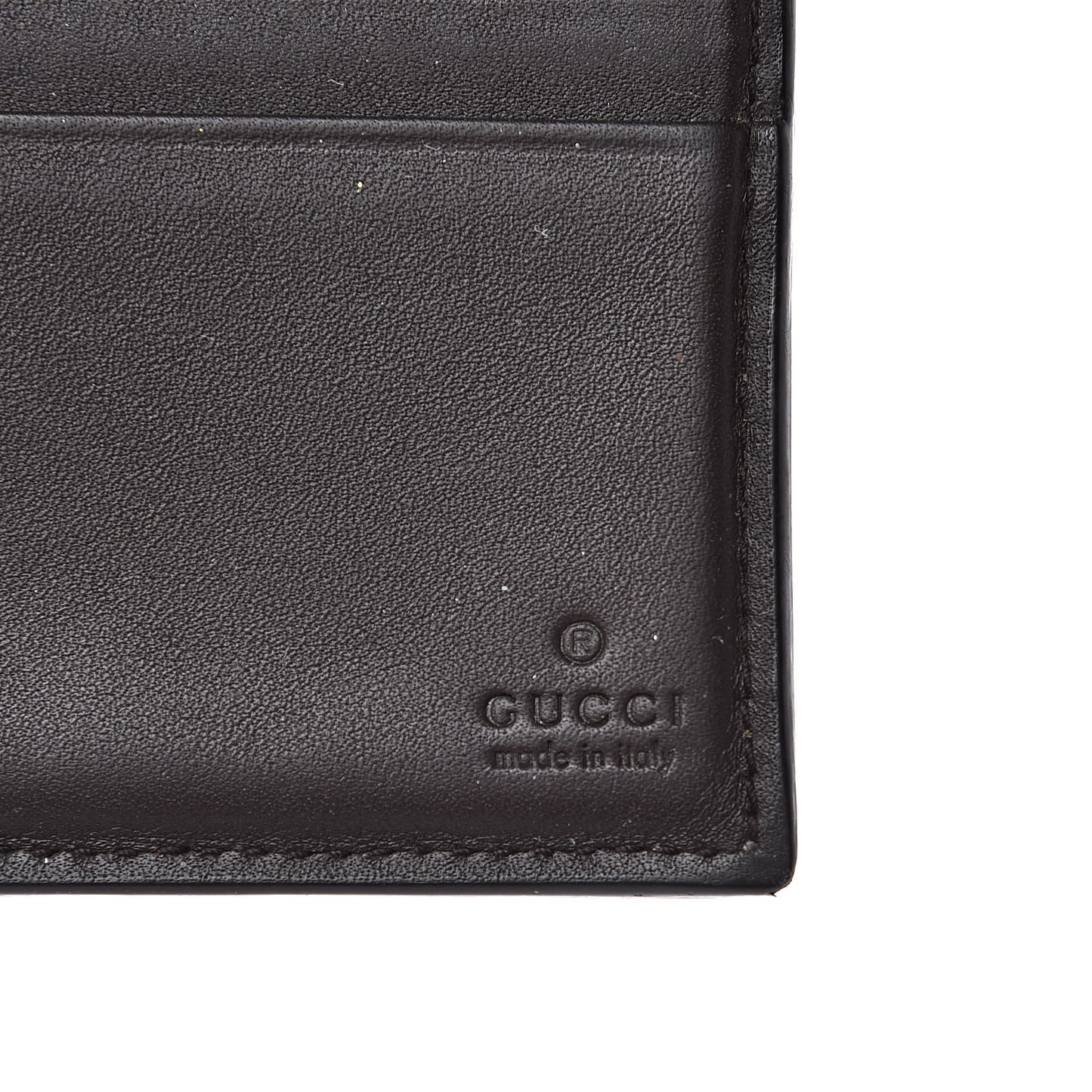 GG Plus Monogram Bi-Fold Wallet Dark Brown