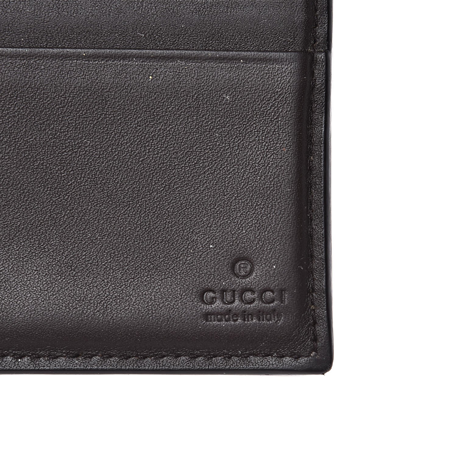 Gucci GG Plus Monogram Bi-Fold Wallet Dark Brown 6 of 7