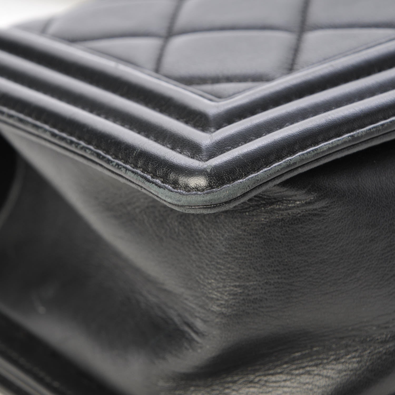 Chanel Calfskin Quilted Medium Boy Flap Black 11 of 13