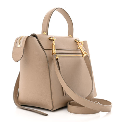 Celine Baby Grained Calfskin Micro Belt Bag Light Taupe 3 of 14