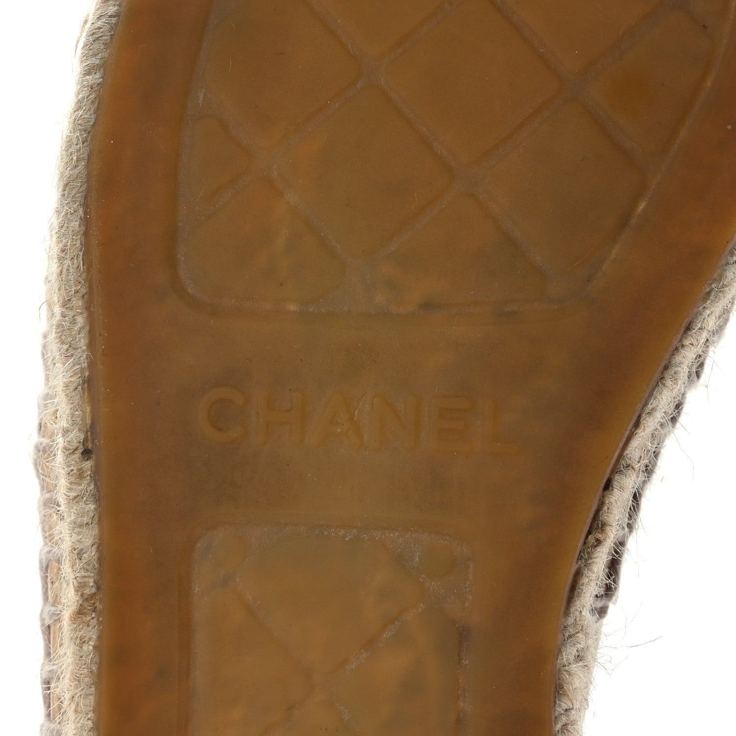 Chanel Lambskin CC Espadrilles 36 Beige Black 7 of 8