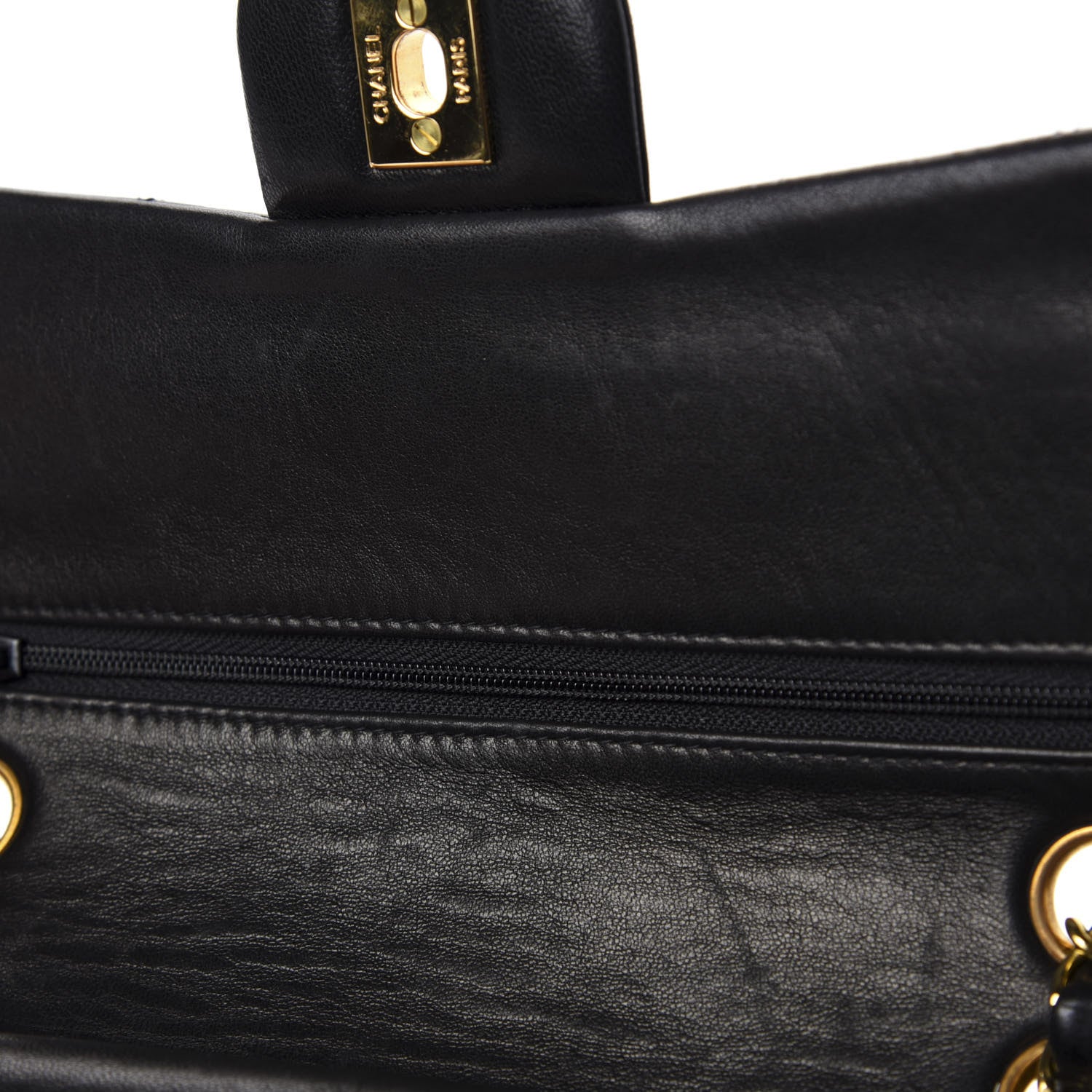 Chanel Lambskin Quilted Small Double Flap Black 8 of 13