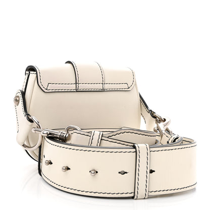 Christian Dior Calfskin Mini D Fence Saddle Bag White 3 of 12