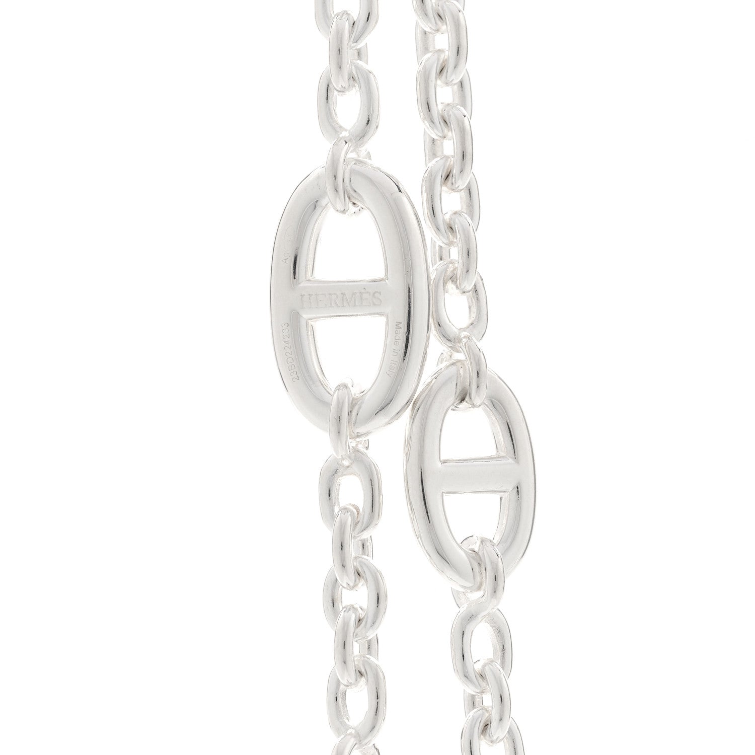 Hermes Sterling Silver Farandole Necklace 120 5 of 6