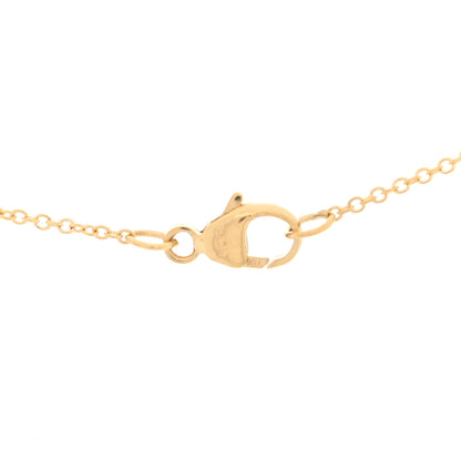 David Yurman 18K Yellow Gold Diamond Initial W Charm Pendant Necklace 5 of 5