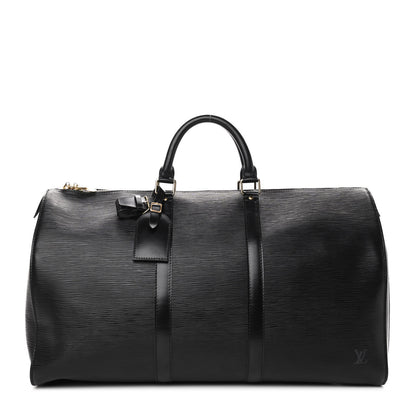 Louis Vuitton Epi Keepall 50 Black 1 of 9