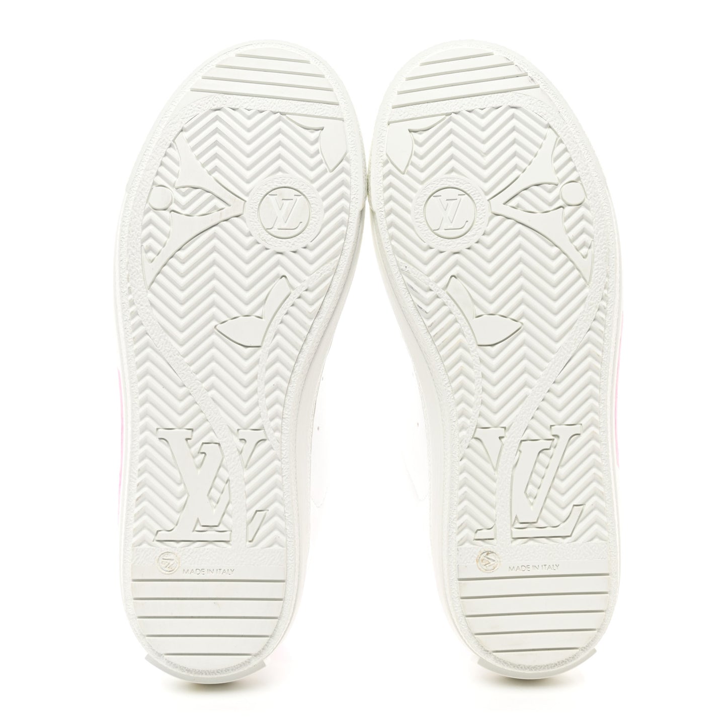 Calfskin Charlie Sneaker 37.5 White Fuchsia