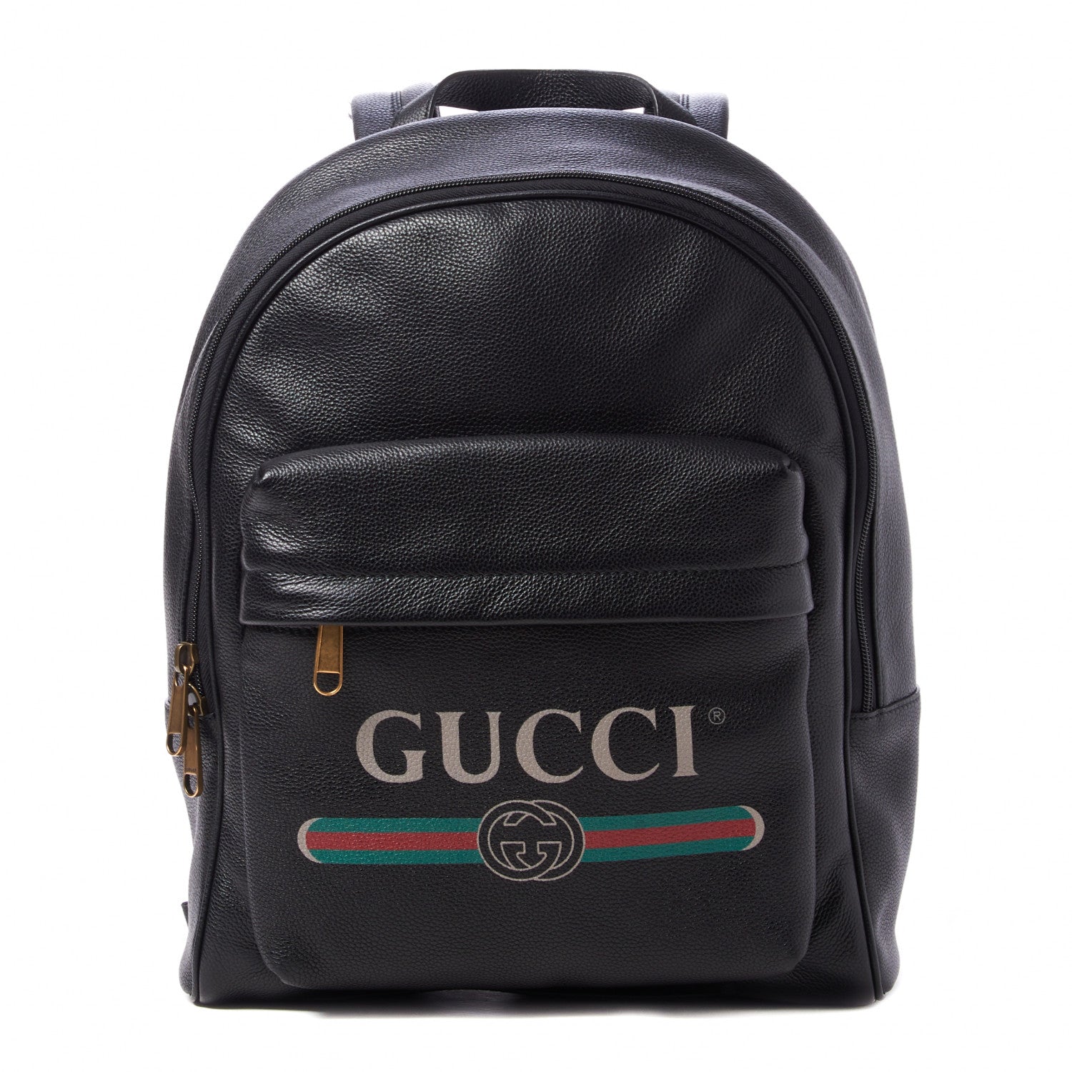Gucci Calfskin Logo Day Backpack Black 1 of 9