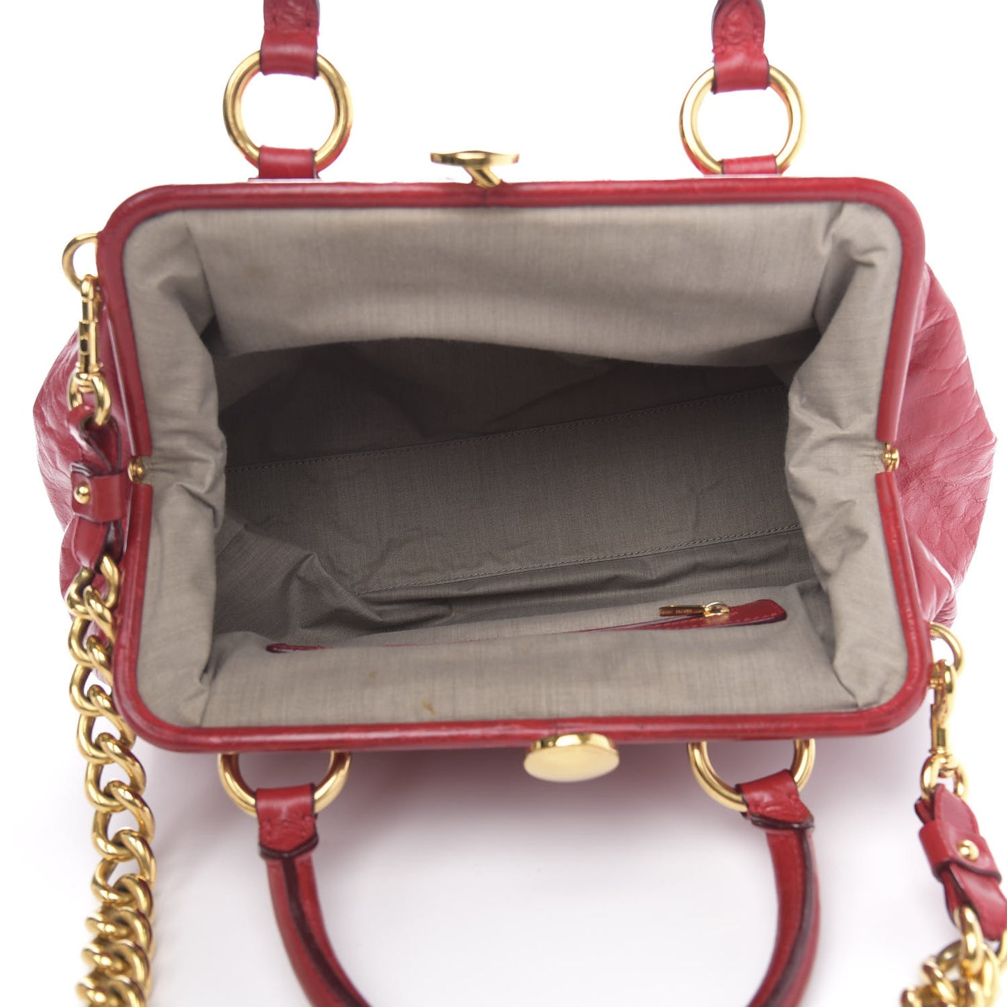 Lambskin Quilted Stam Red