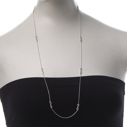Tiffany Sterling Silver Infinity Endless Necklace 2 of 6