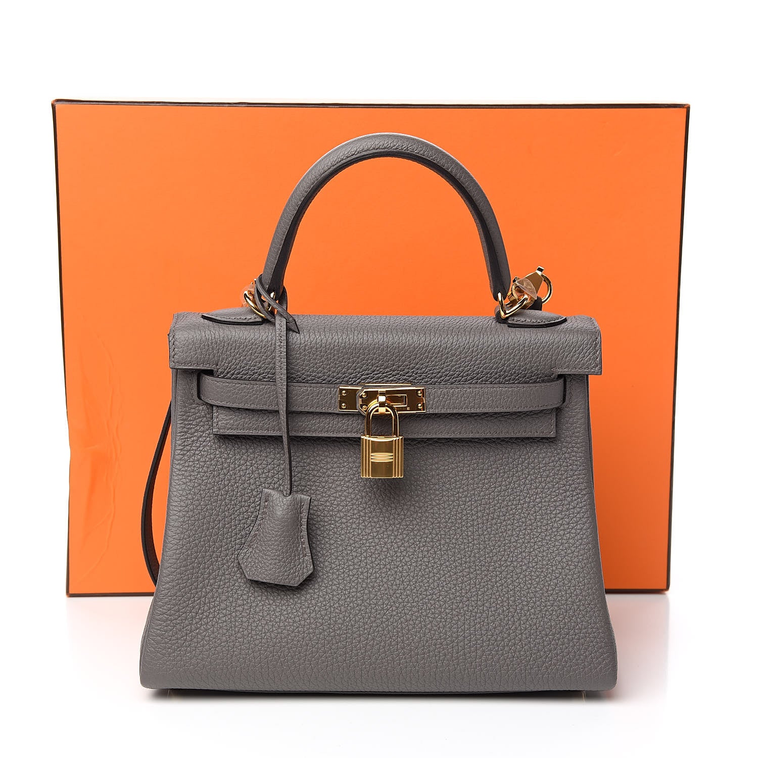 Hermes Togo Kelly Retourne 25 Etain 38 of 38