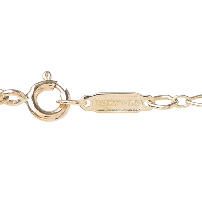 Tiffany 18K Yellow Gold Diamond Clover Key Pendant Necklace 7 of 8