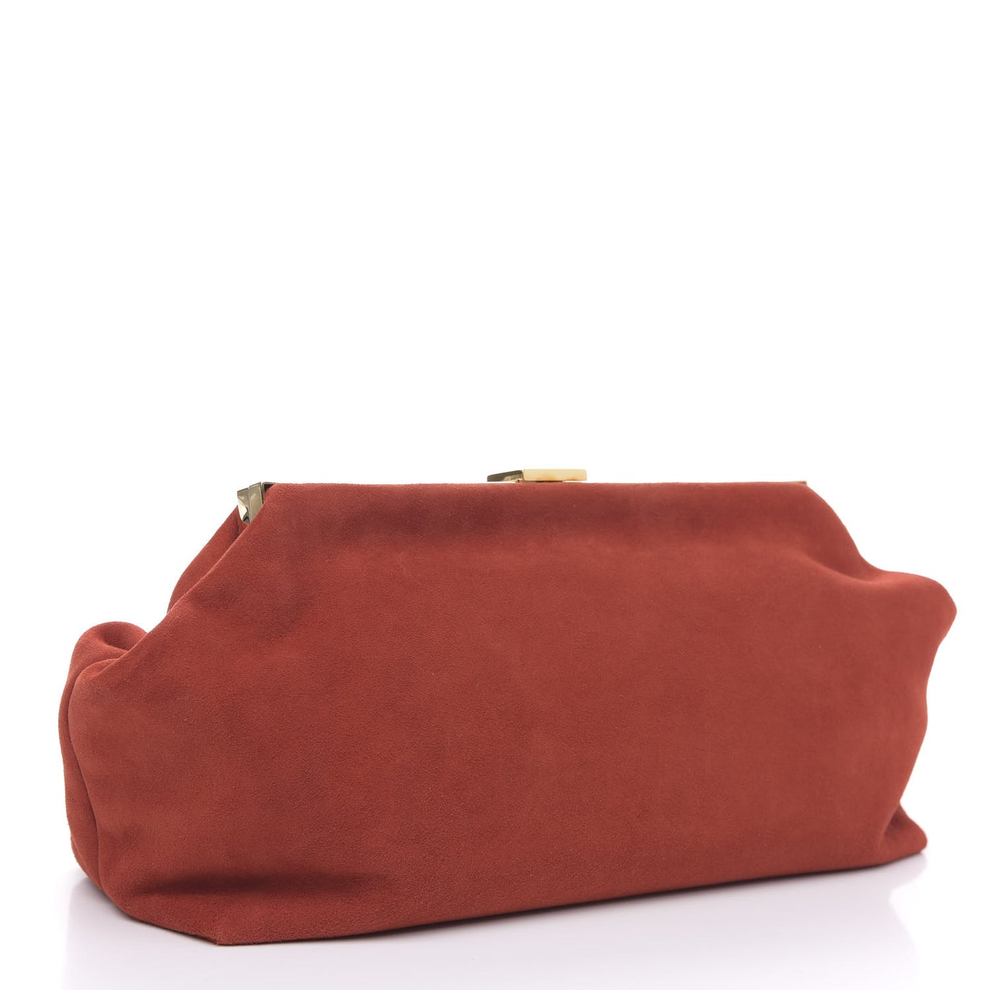 Suede Volume Clutch Brick
