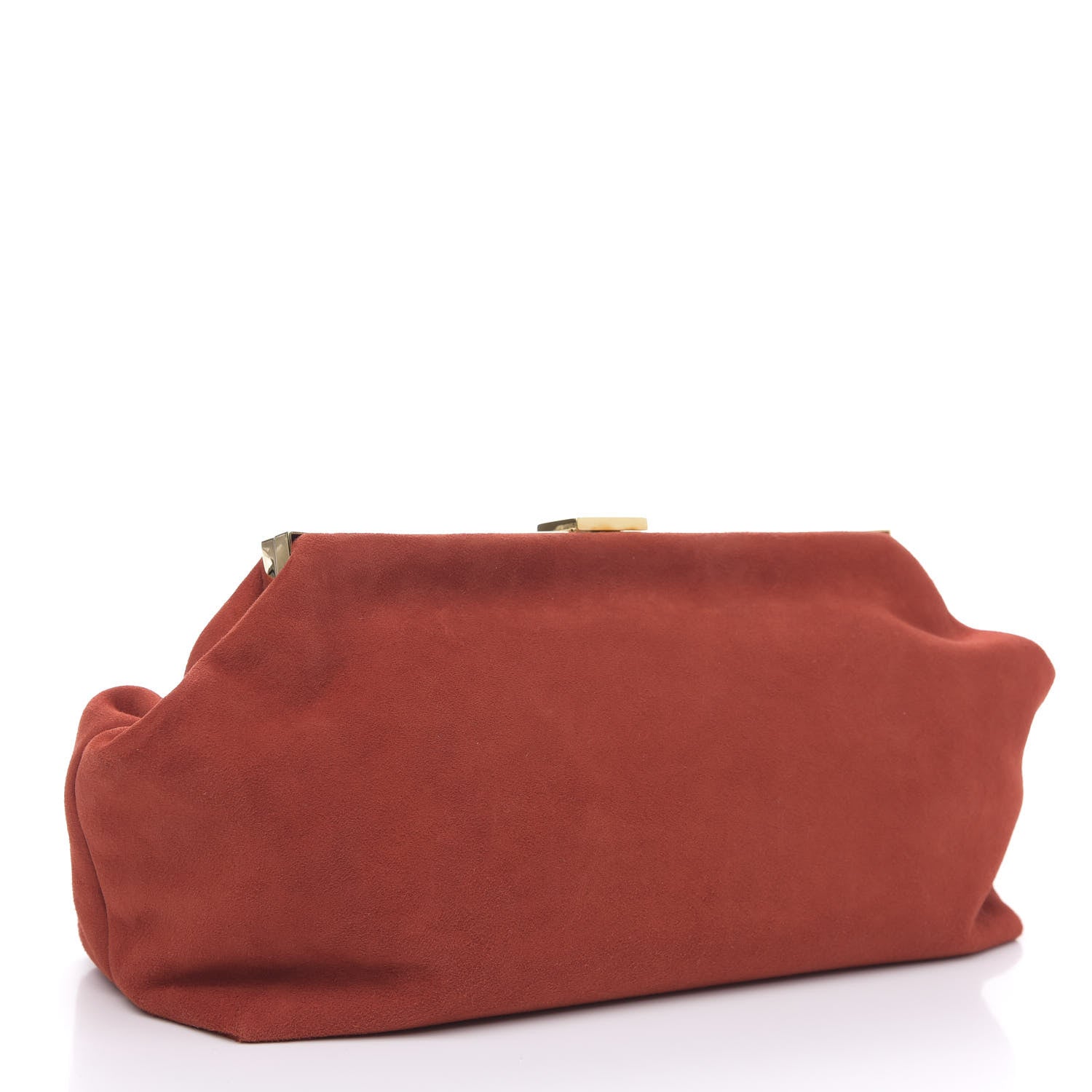 Mansur Gavriel Suede Volume Clutch Brick 3 of 11