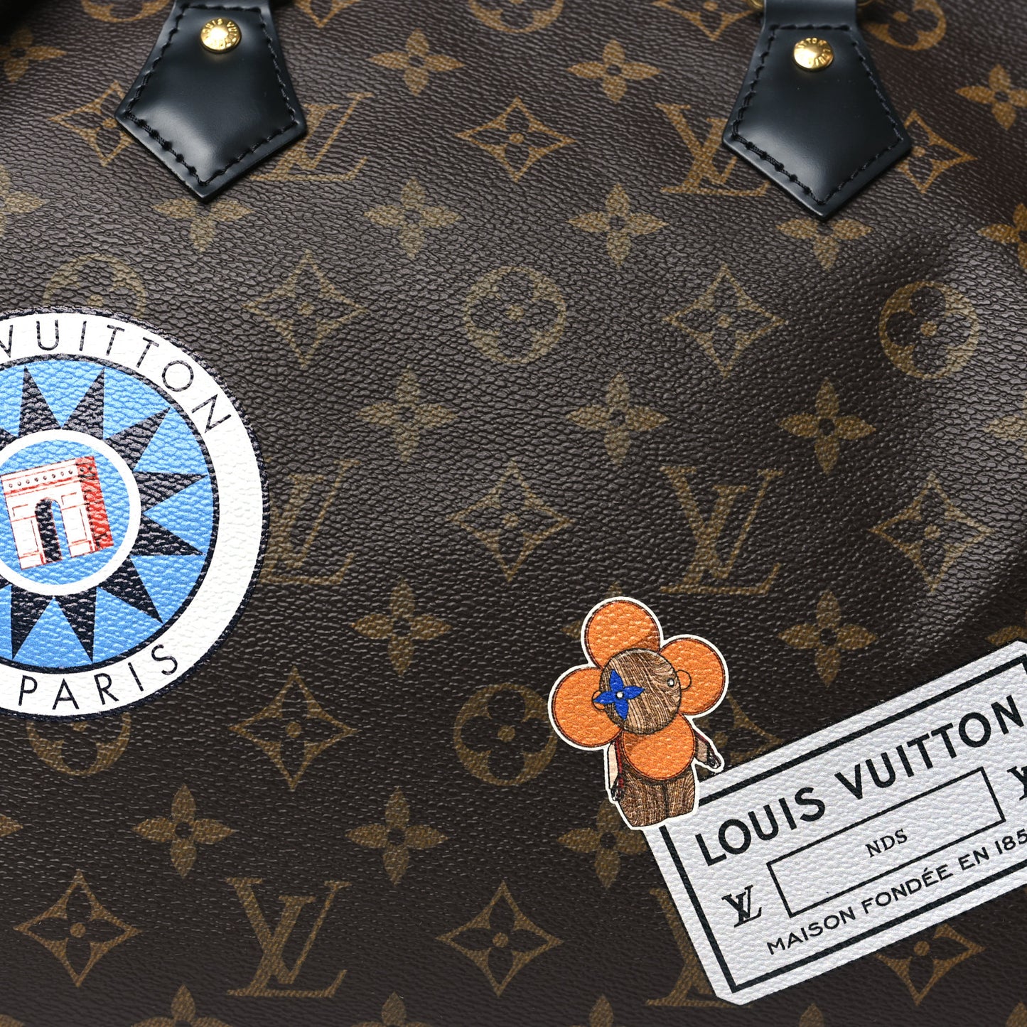 Monogram My World Tour Speedy Bandouliere 30 Black