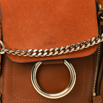 Chloe Suede Calfskin Mini Faye Backpack Tan 8 of 11