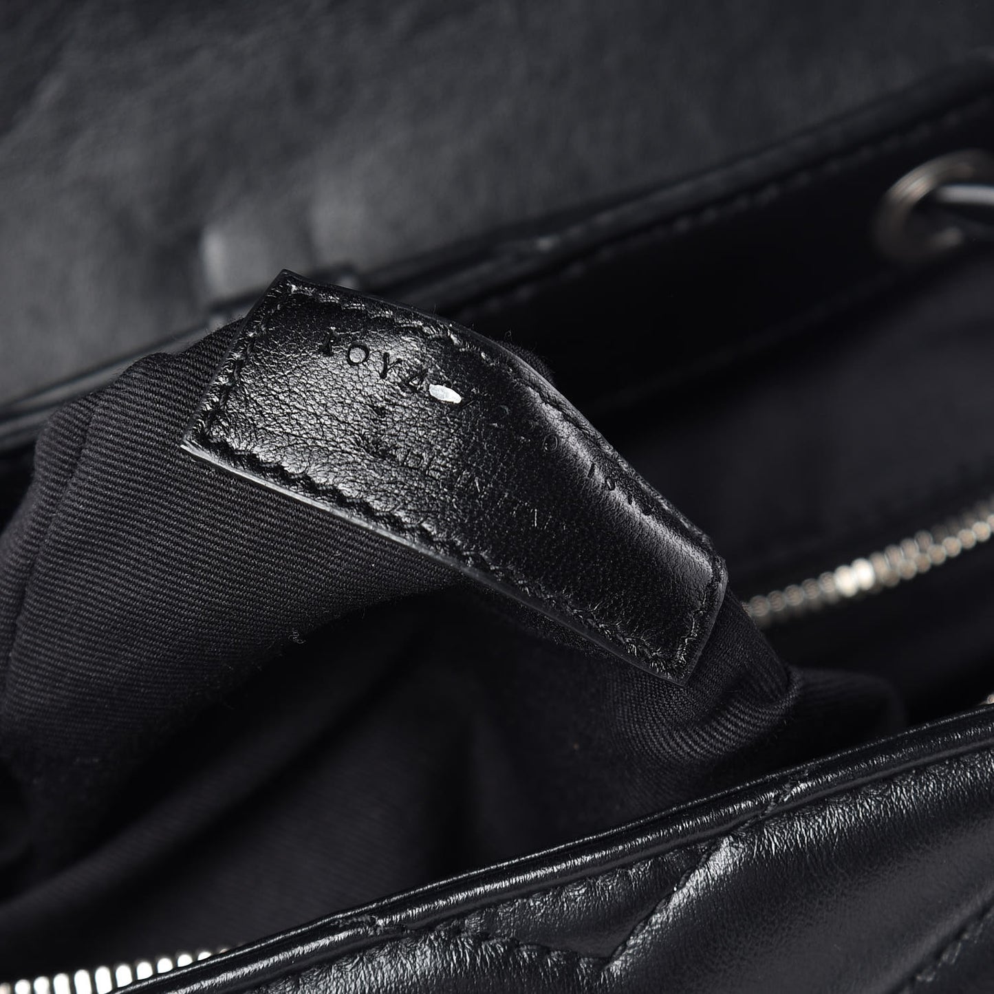 Calfskin Y Quilted Monogram Small Loulou Backpack Black