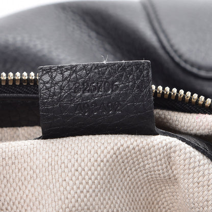 Gucci Pebbled Calfskin Medium Soho Chain Hobo Black 7 of 7