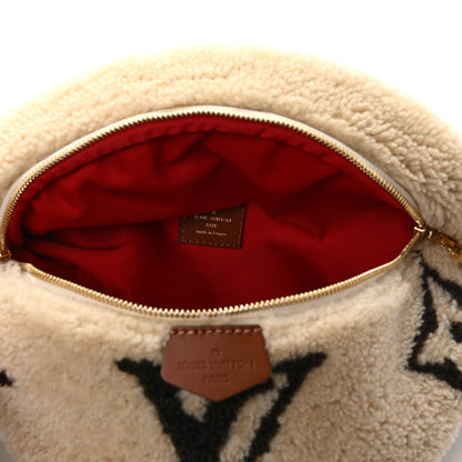 Louis Vuitton Shearling Monogram LV Ski Bumbag Cream Brown 4 of 8
