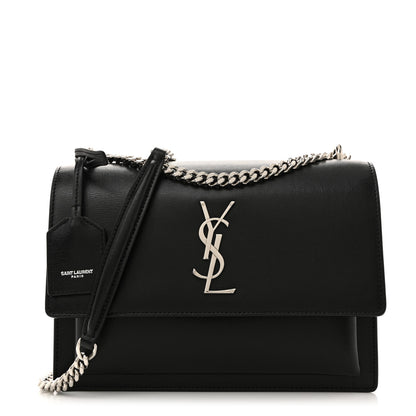 Saint Laurent Calfskin Medium Monogram Sunset Black 1 of 13