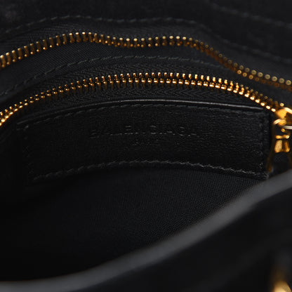 Balenciaga Baby Daim Suede Giant 12 Gold Hardware Mini City Black 6 of 10