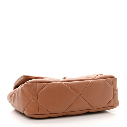 Chanel Lambskin Quilted Medium Chanel 19 Flap Brown 4 of 10