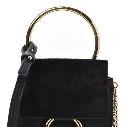 Chloe Suede Calfskin Mini Faye Bracelet Bag Black 11 of 11
