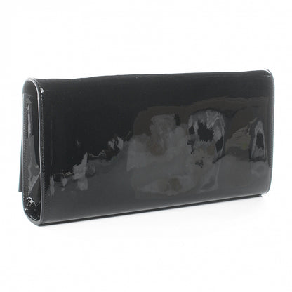 Saint Laurent Patent Cassandre Tassel Clutch Black 3 of 8