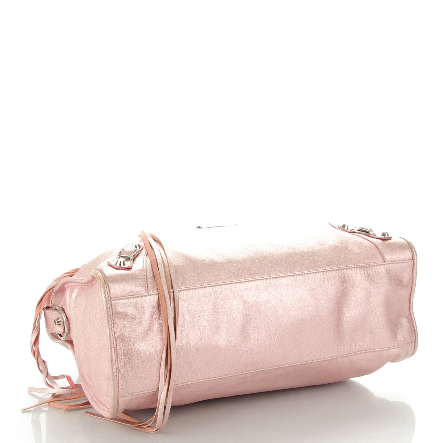 Balenciaga Metallic Agneau Classic Silver Hardware S City Sparkle Pale Rose 12 of 16