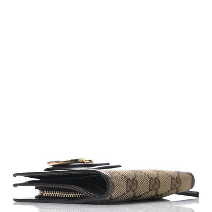 Gucci Monogram Abbey Compact Wallet Dark Brown 3 of 8