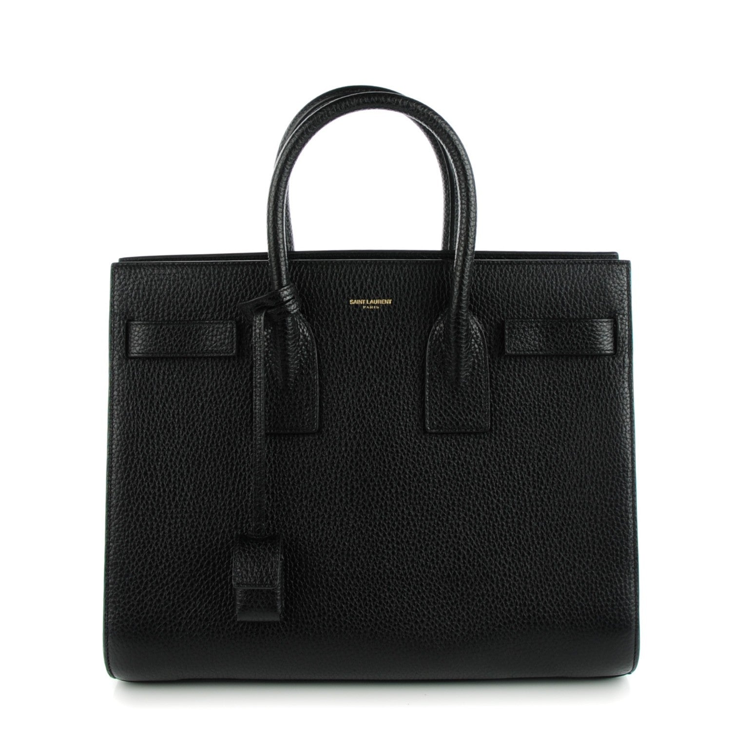 Saint Laurent Grained Calfskin Small Sac De Jour Black 1 of 7