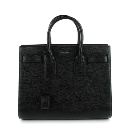 Saint Laurent Grained Calfskin Small Sac De Jour Black 1 of 7