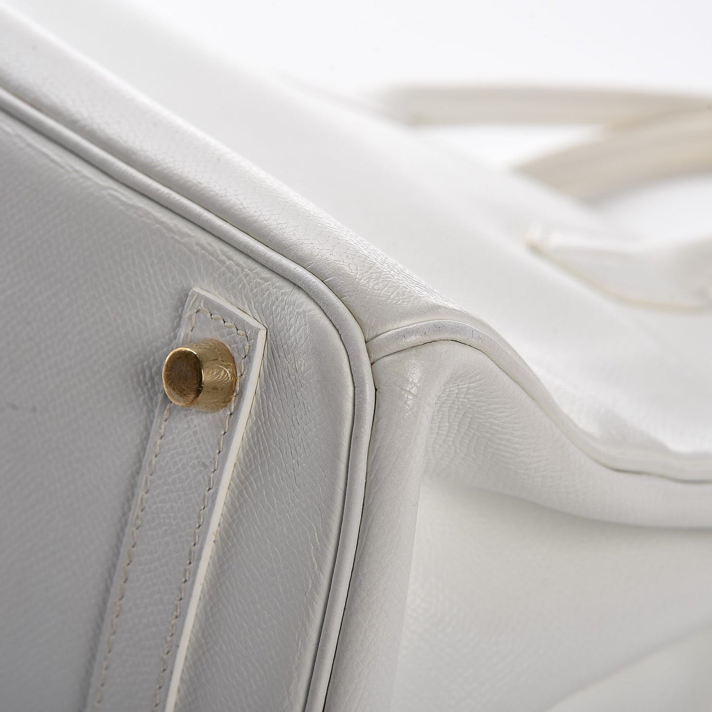 Epsom Birkin 30 White
