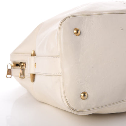 Saint Laurent Calfskin Large Muse Tote Bag Ivory 15 of 17